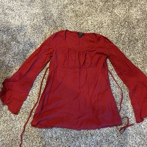 Maroon express blouse